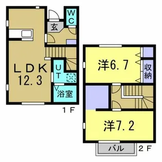 ファミール横川【101号室】の間取り