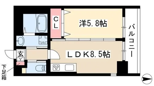 Casa Lucia【10階】の間取り