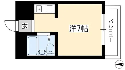 スペースイン金山【106号室】の間取り