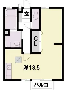 セジュール中央【105号室】の間取り