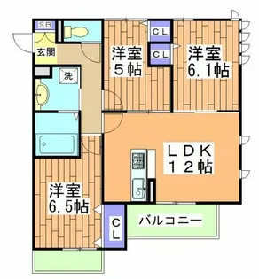 セジュールKOTO【3階】の間取り