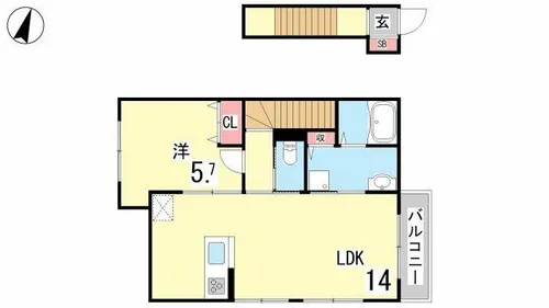 アコード岡本【2階】の間取り