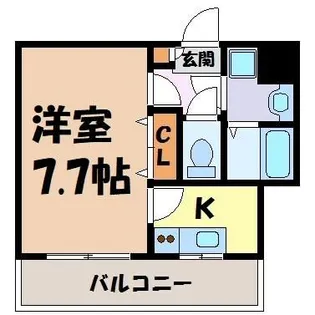 コンフォート松軒【3階】の間取り