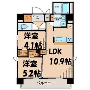 Z・R東別院【7階】の間取り