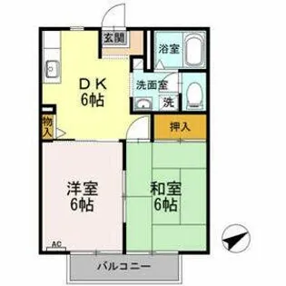 メゾン川崎 A棟【2階】の間取り