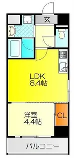 ウッディハウスウエコー【5階】の間取り