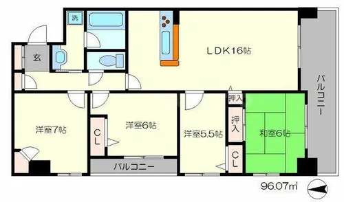 パデシオン四条壬生【2階】の間取り