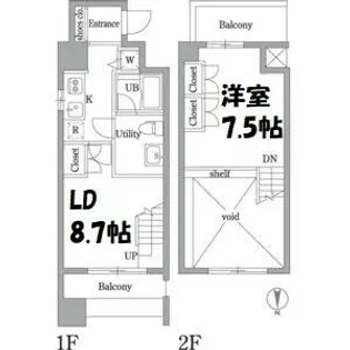 アプリーレ久屋大通公園【13階】の間取り