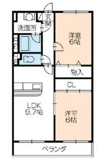 メゾンドクレアール【2階】の間取り