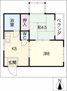 グリーンハイツ新瑞【4階】の間取り