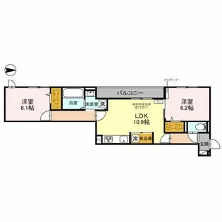 (仮称)D-ROOM京都市中京区西ノ京【3階】の間取り