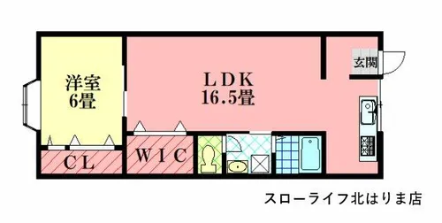 フレッシュロード【206号室】の間取り