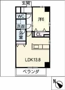 コントレイルりんくう常滑【0111号室】の間取り