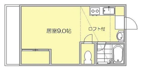 シティベール松元【C217号室】の間取り