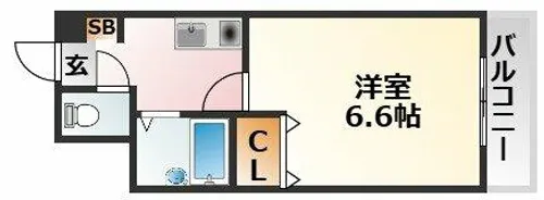 大阪府大阪市東淀川区豊新3丁目【マンション】の間取り
