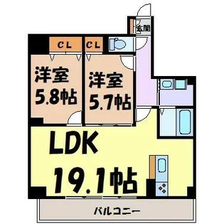 GRAN CREST【9階】の間取り