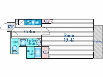 アクティ天満橋【3階】の間取り