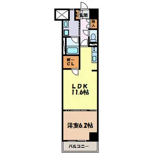 BPRレジデンス金山【2階】の間取り
