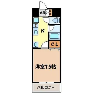 CITY SPIRE名駅北【3階】の間取り