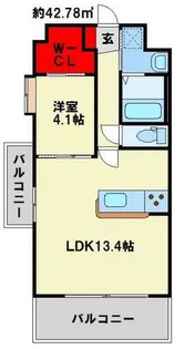 アルティザ小倉【12階】の間取り