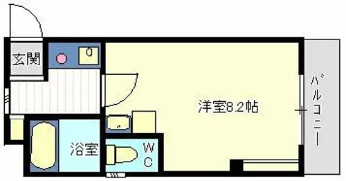 サングレイス西新町【403号室】の間取り