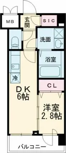 ブランシエスタ西京極【7階】の間取り