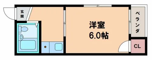 クレール・ド・山之内【3階】の間取り