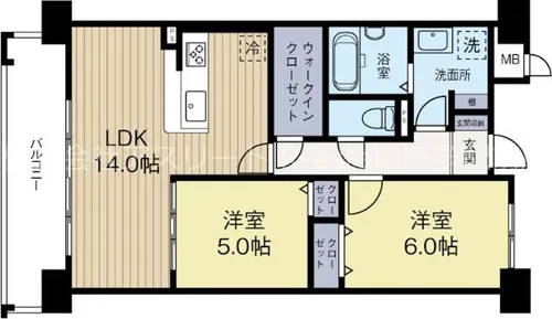 ネクスト吉塚【9階】の間取り