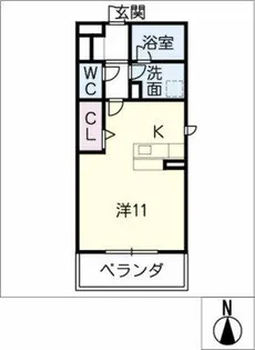 サザンクロス【2階】の間取り