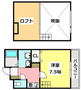フェスティーボ茨木【2階】の間取り
