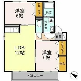 ウィル柏森【2階】の間取り