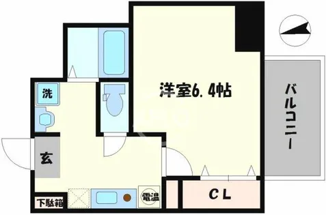みおつくし西なんば【7階】の間取り