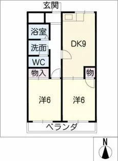 ファミール村田【1階】の間取り