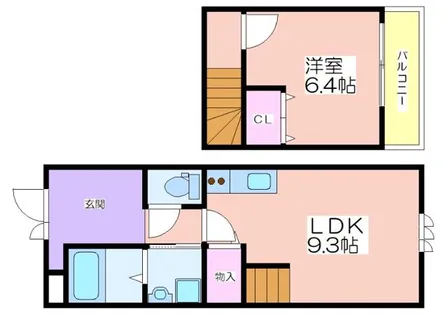 ツインフォレスト住之江Ⅰ番館【102号室】の間取り