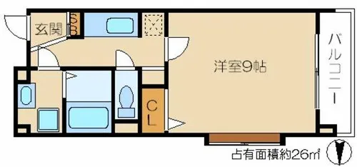 メゾンイーグル【4階】の間取り