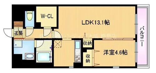 大阪府大阪市城東区関目1丁目【マンション】の間取り