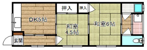 清水ハイツ【201号室】の間取り