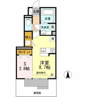 マーブルⅠ【102号室】の間取り