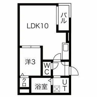 Jack dotokukitaⅠ【1階】の間取り