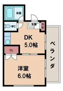 パシフィック林寺【5階】の間取り