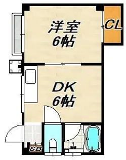 ナカネマンション【2階】の間取り