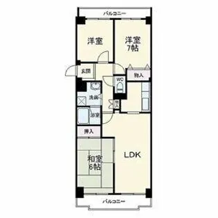 星和神宮東コーポラス【303号室】の間取り