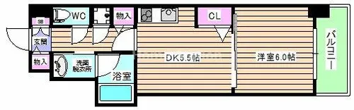 大阪府大阪市福島区玉川3丁目【マンション】の間取り