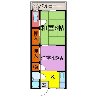 大崎荘【7号室】の間取り