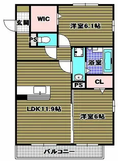 ヴラウニーメゾン・リラ【2階】の間取り