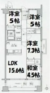 ソーラスフロント富船【2階】の間取り