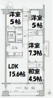 ソーラスフロント富船【10階】の間取り