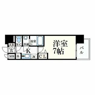 プレサンス名古屋STATIONサティナ【14階】の間取り