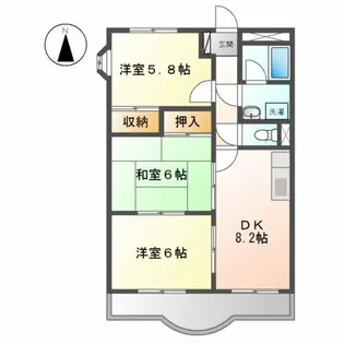 ティアラ21【2階】の間取り