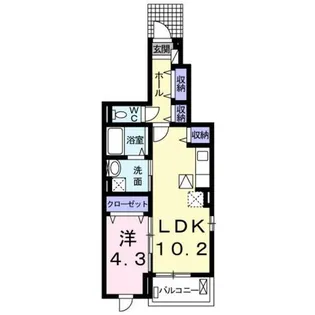 グレイス・寺川【1階】の間取り